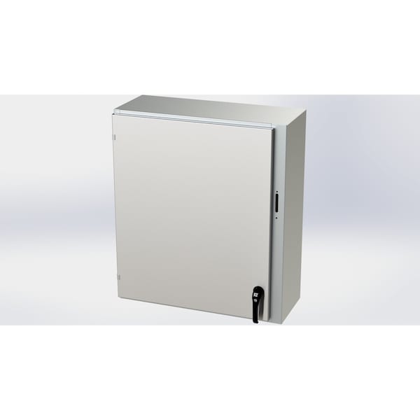 2 Point Latch Electrical Enclosures, 36 in H, 12 in D, 31.38 in W, NEMA 3R, 4, 4X, 12, 13